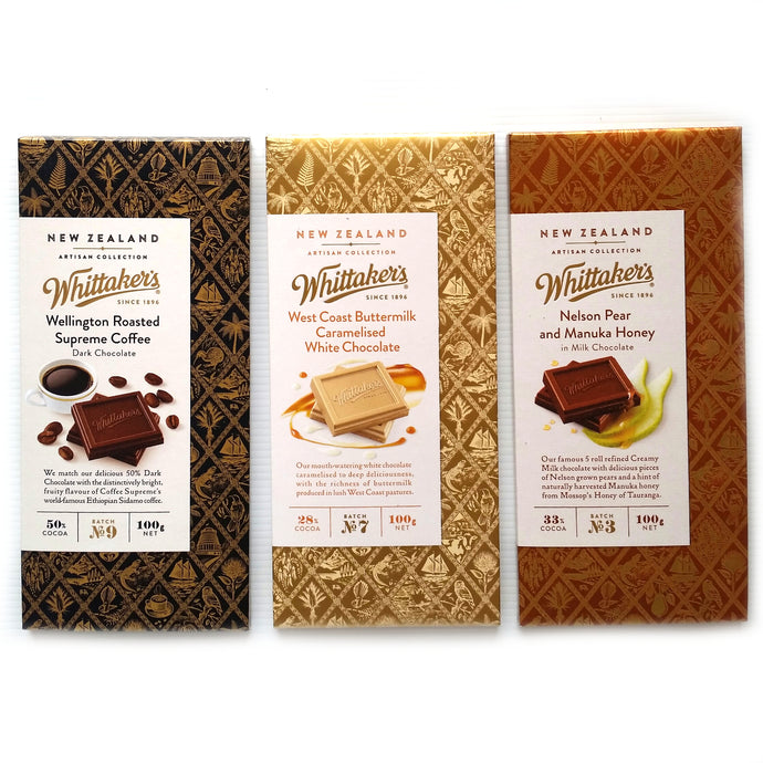 Whittakers Artisan Chocolate Blocks - Happy Hamper New Zealand 