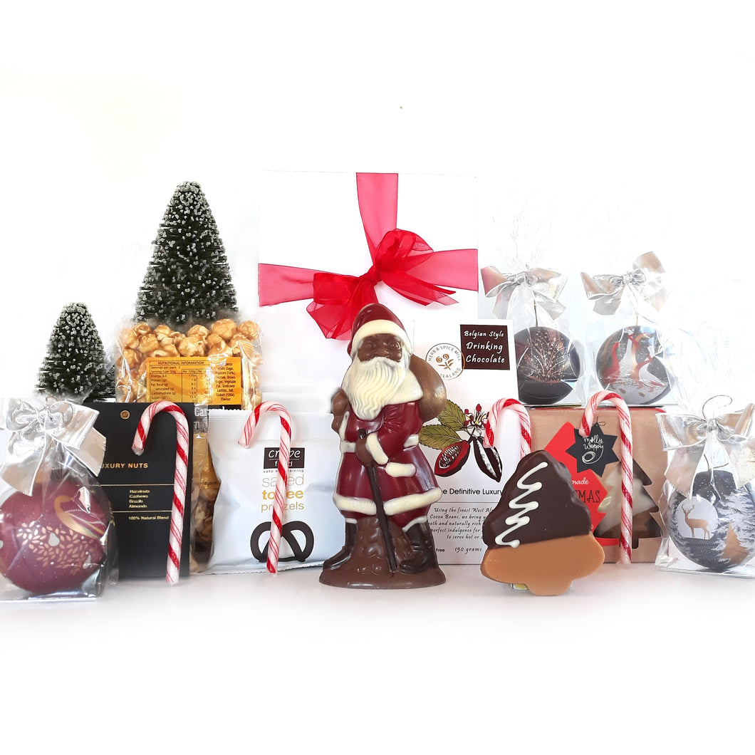 Christmas Hamper with Chocolate filled Baubles